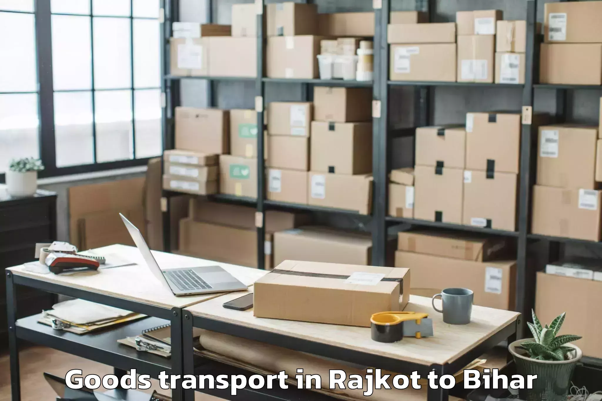 Hassle-Free Rajkot to Bhagalpur Goods Transport